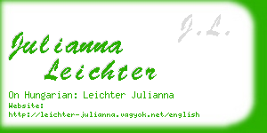 julianna leichter business card